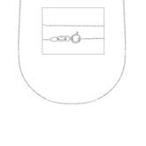 Damen Halskette in 18 Karat Weissgold, ca. 1.4 Gramm - MAA030BB